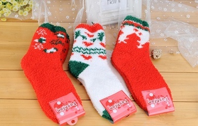 樂高家居毛絨圣誕襪3色組合裝 聚美優品限時特賣，正品折扣不容錯過